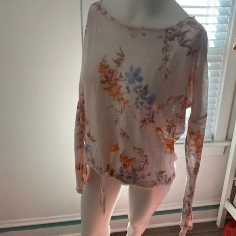 Sundance Pink Floral Garden Dance Top, size S